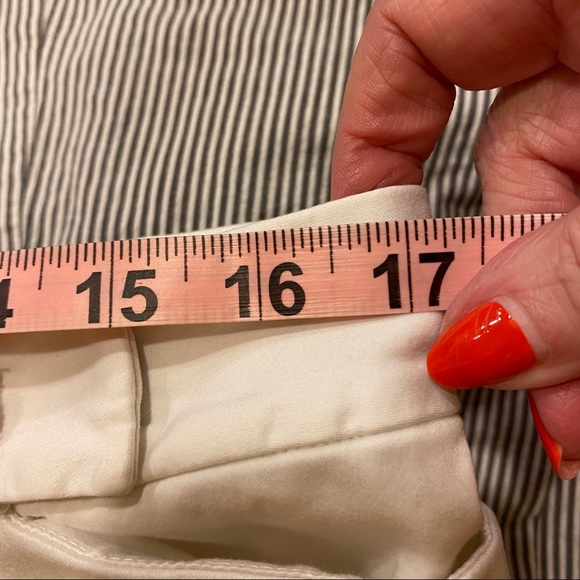 Van Heusen Capris Cotton/Spandex White Belt Loops INDIA Women’s 14 - Picture 9 of 11